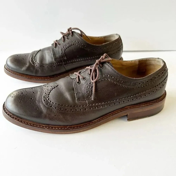 HOUSE OF HOUNDS Mens 10 UAE 44‎ Dark Brown Oxford Wingtip Dress Shoes main image 10